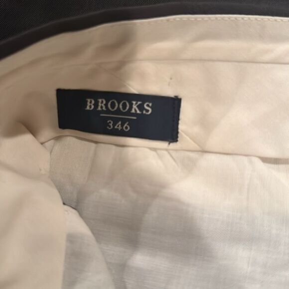 Brooks Brothers 346 100% Wool Grey Slacks Size 34 Long - Picture 2 of 5